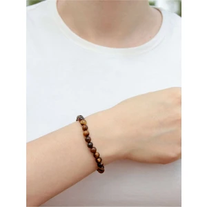 Esha Store Doğal Taş Kaplan Gözü Doğal Taş Bileklik Orta Boy 6 mm Taşlı Dtdbkg6