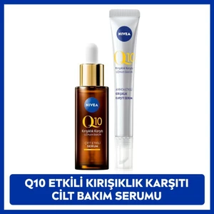 Q10 Çift Etkili Cilt Serumu 30ML, Q10 Anında Ekili Serum 15ML