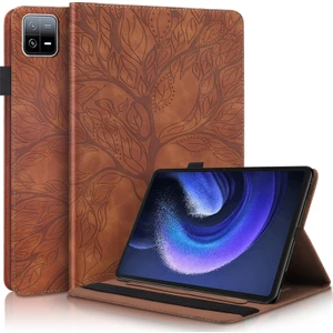 ZHKJ Shop Hayat Ağacının Tablet Kılıfı Xiaomi Pad 6 / Pad 6 Pro Kahverengi (Yurt Dışından)