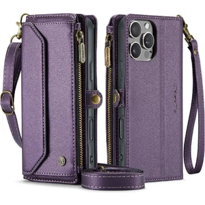 Manyi Mall IPhone 16 Için Crossbody Durumda Pro Max Rfıd Engelleme Durumda Cüzdan Kart Tutucu (Yurt Dışından)