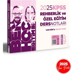 Benim Hocam Yayınları 2025 KPSS Eğitim Bilimleri Rehberlik ve Özel Eğitim Ders Notları