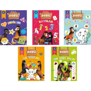 TRT Çocuk Doru Etkinlik ve Boyama Seti (Okul Öncesi 5 Kitap Takım)