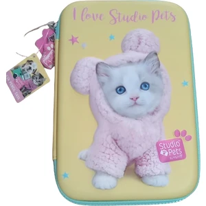 PT-7785 Studio Kabartmalı Hayvan Desenli Kalem Çantası 23X16X4 cm