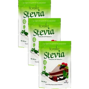 3 Adet Fibrelle Prebiyotik Lifli Stevia Toz Tatlandırıcı 3 x 400 gr