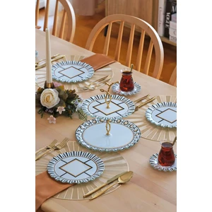 Prestige 6 Kişilik 25 Parça Cam Pasta Çay Ikram Takımı