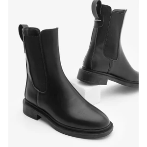 Kadın Lastikli Günlük Chelsea Bot Sebon Siyah