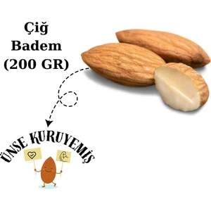 Ünse Kuruyemiş Çiğ Badem 200 gr