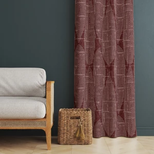 Mun Home Dijital Baskılı Fon Perde Tek Kanat 140 x 260 cm Kenar Katlamalı Dikişli