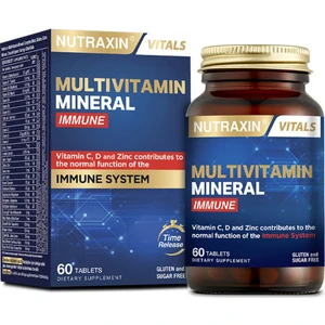 Multivitamin Mineral Immune Complex 60 Tbl - Magnezyum, C, D, Zinc, Demir, B12, Kolin, Iyot