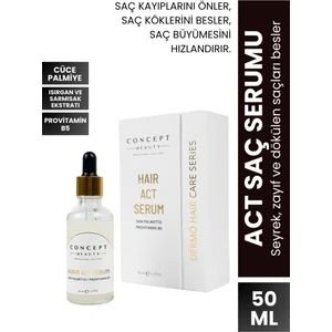 Concept Beauty Saç Aktifleştirici Yoğun Bakım Serumu 100 ml – Zayıf ve Dökülen Saçlar İçin Güçlendirici Etki