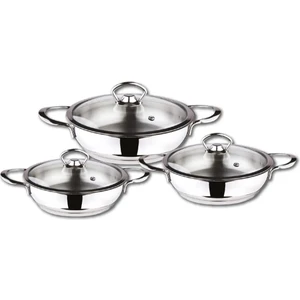 Oms 3'lü Çelik Omlet Set