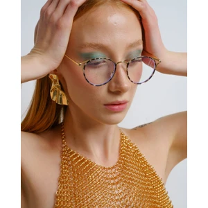 Corney Design Linda Leopar Gözlük (Mavi Işık Filtreli)