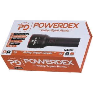 PD-6900 Profesyonel Şarjlı El Feneri, Avcı Feneri 2000 Lümen 20 Watt
