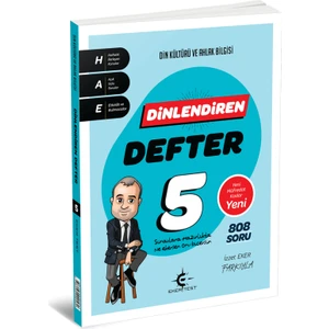 Eker Test Yayınları 5. Sınıf Din Kültürü ve Ahlak Bilgisi Dinlendiren Defter - İzzet Eker