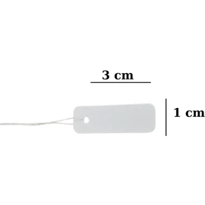 Özer Kutu Karton Ipli Beyaz Fiyat Etiketi 80 Li Uzun Boy (1 x 3 cm )