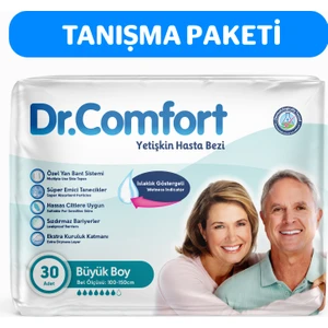 Dr.comfort Dr Comfort Yetişkin Bel Bantlı Hasta Bezi L Boy 30LU