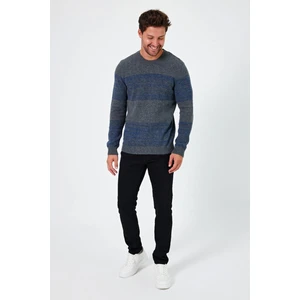 Alexandergardı Bisiklet Yaka Renk Bloklu Regular Fit Kazak (E24-EZE-02)
