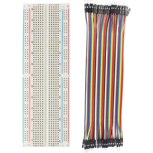 Robo Dünya 2'li Set: 830 Pin Breadboard 40 Pin Erkek-Erkek Jumper Kablo