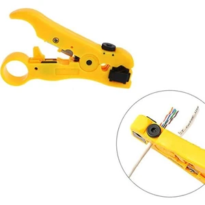 SE-3867 Universal Koaksiyel Kablo Soyucu Aparatı Rg6 Rg7 RG11 Cat5 Cat6 Cat7 Kablo Sıyırıcı