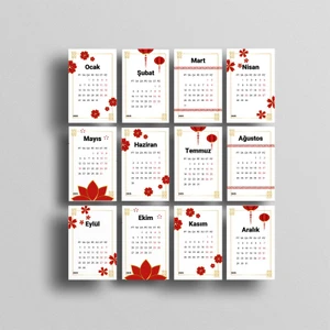 Dikkat Ajans Uzakdoğu 2025 Pratik Mini Takvimi(2 Ad)