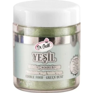 Dr. Gusto  Yenilebilir Metalik Toz Yeşil Gıda Boyası 10 gr