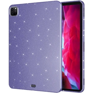 iPad Pro 11 2020 (2.nesil) Simli Parlak Görünümlü Zore Tablet Koton Kılıf-Derin Mor