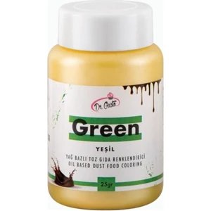 Dr. Gusto  Yeşil Yağ Bazlı Toz Gıda Boyası 25 gr