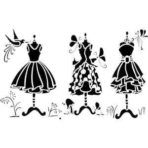 Stencil Tasarım  S049  Şablon 25X35