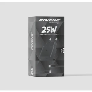PN-902 25W Ev Tipi Type-C Çıkışlı Adaptör ve Type-C To Type-C Kablo Set