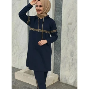 Cng Moda Sim Şeritli Tesettür Eşofman Takımı