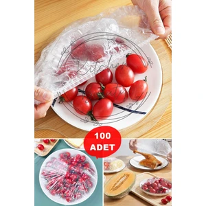 Kitchen Beauty 100 Adet Pratik Tazeliği Koruyan Tencere ve Tabak Bonesi | Çok Amaçlı Kapak Gıda Bonesi