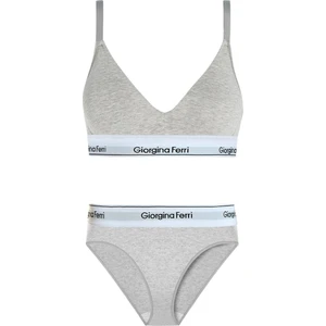 Giorgina Ferri 2’li Set Kadın Günlük Kullanıma Uygun Spor Sütyen+ Slip Külot Sara