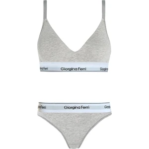 Giorgina Ferri 2’li Set Kadın Günlük Kullanıma Uygun Spor Sütyen+ Tanga Külot Kelly
