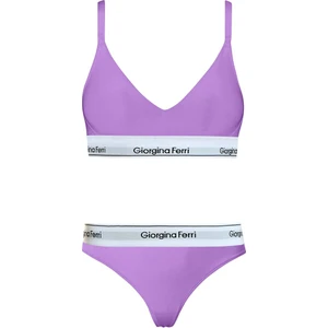 Giorgina Ferri 2’li Set Kadın Günlük Kullanıma Uygun Spor Sütyen+ Tanga Külot Kelly