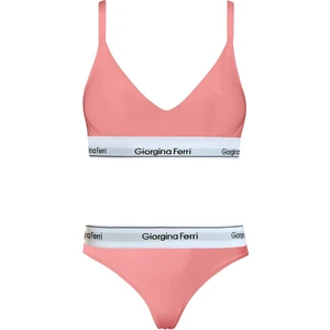 Giorgina Ferri 2’li Set Kadın Günlük Kullanıma Uygun Spor Sütyen+ Tanga Külot Kelly