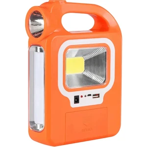 HB-6399A Cob Ledli Solarlı 3 Kademeli USB Çıkışlı Şarjlı Işıldak Fener (1 Adet Ampulü Unutma)