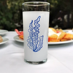The Lucid Lab Blue Coral V2 / Mercan Baskılı Paşabahçe Rakı Kadehi Ürününün Kopyası