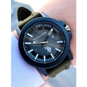 U.S. Polo Assn.  Silikon Kordon 5 Atm Suya Dayanıklı Spor Erkek Kol Saati  1029.B05