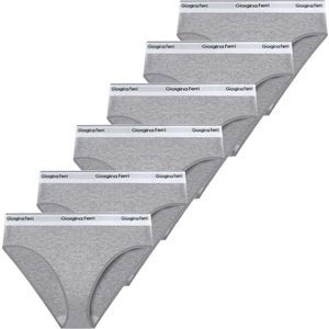 Giorgina Ferri Likralı 6'Lı Kutu Yazılı Slip Külot Diana