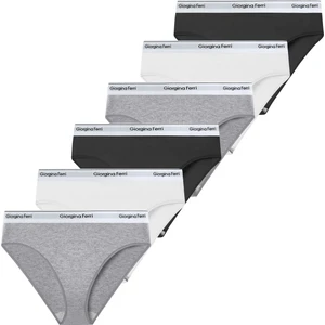Giorgina Ferri Likralı 6'Lı Kutu Yazılı Slip Külot Diana