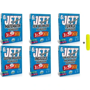Ünlüler Karması 6. Sınıf Jett Tüm Dersler Fasikülleri Matematik – Fen Bilimleri – Türkçe – Sosyal Bilgiler – İngilizce – Din Kültürü ve Ahlak Bilgisi