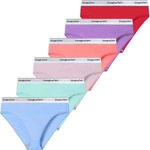 Giorgina Ferri Likralı 6'Lı Kutu Yazılı Slip Külot Diana