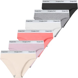 Giorgina Ferri Likralı 6'Lı Kutu Yazılı Slip Külot Diana