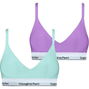 Giorgina Ferri 2’li Kutu Kadın Elastik Bantlı Günlük Kullanıma Uygun Vatkalı Spor Sütyen Bralet Sophie