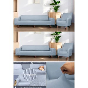 Lastikli Esnek Koltuk Kanepe Kılıfı Takımı Çekyat Örtüsü 3+3+1+1