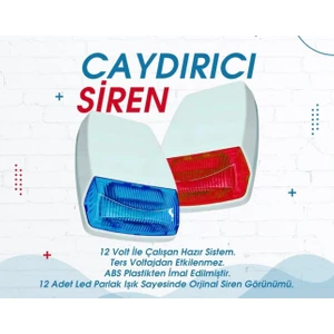 Dummy Caydırıcı Sahte Siren 12volt adaptör gerektirir