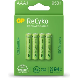 Gp Aaa 950 Mah Şarjlı Ince Kalem Pil 4'lü Paket
