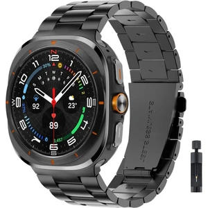 Samsung Galaxy Watch 7 Ultra 47MM Kordon Klipsli Metal Kordon 04 +Kısaltma Aparatı