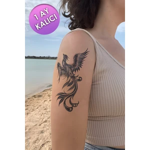 BP Tattoo 1 Ay Kalıcı Tattoo Zümrüdü Anka Dövmesi Phoenix Tattoo