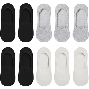 Anthony Jackson 10 Çift Kutulu Bambu Premium  Unisex Dikişsiz Görünmez Kaymaz Slikonlu Babet Çorap Brook